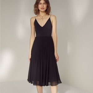 Aritzia Wilfred Maroon Midi Dancer Dress